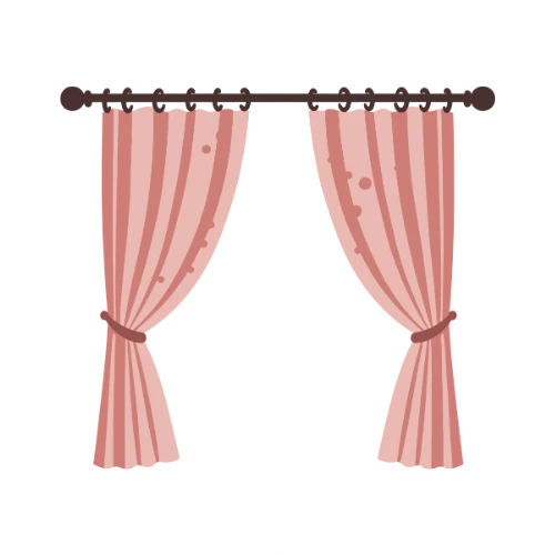 Pink Curtains