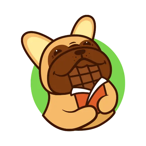 Dog Eating Chocolate