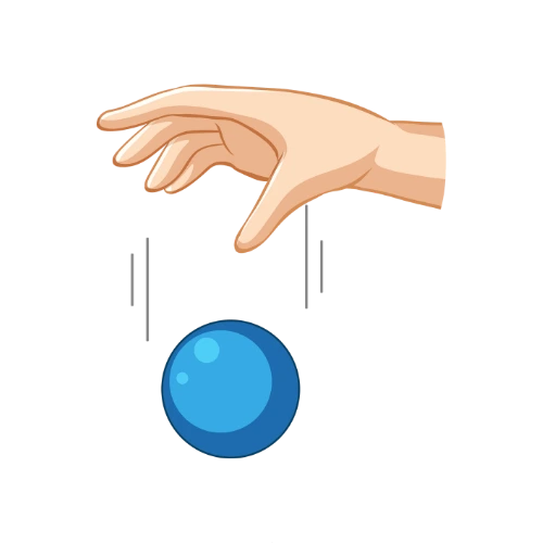 Ball Falling from the hand