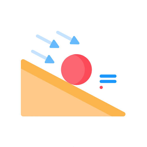 Ball Rolling down an inclined surface