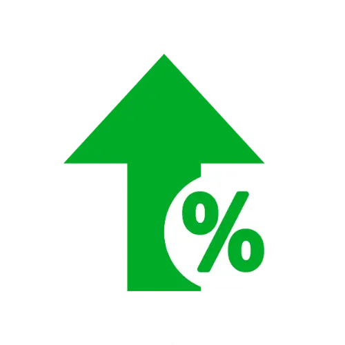 Percentage Increase icon